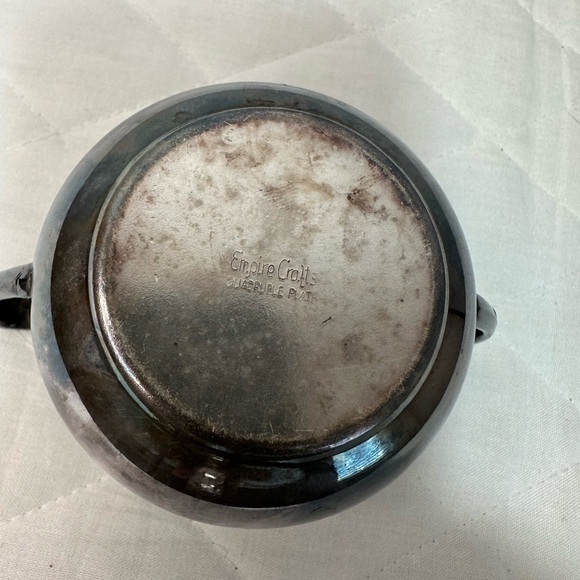 Vintage 1950’s Empire Crafts Quadruple Silver Plated Sugar Bowl Cup - Picture 4 of 7